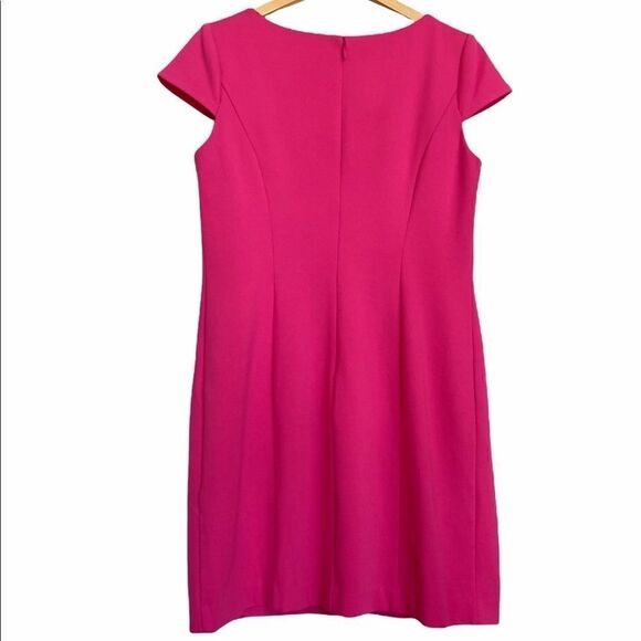 Eliza J Embroidered Pink Sheath Dress 12P - Picture 5 of 6
